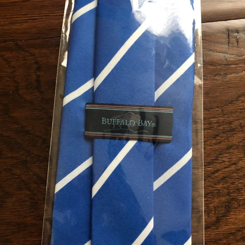 Facebook blue and white striped tie new - Picture 5 of 5